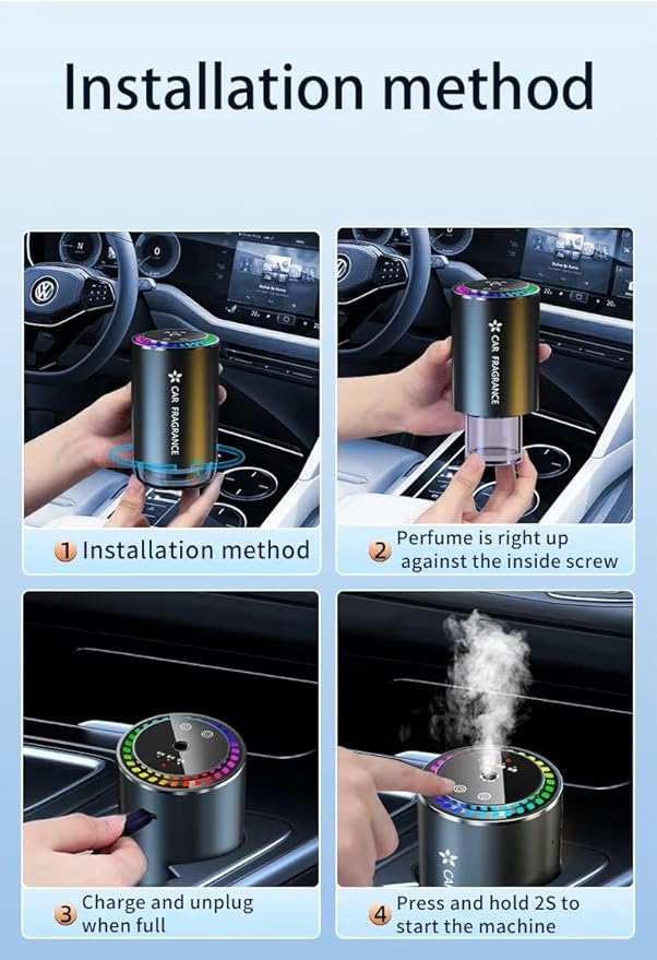 Car Fragrance diffuser with Light